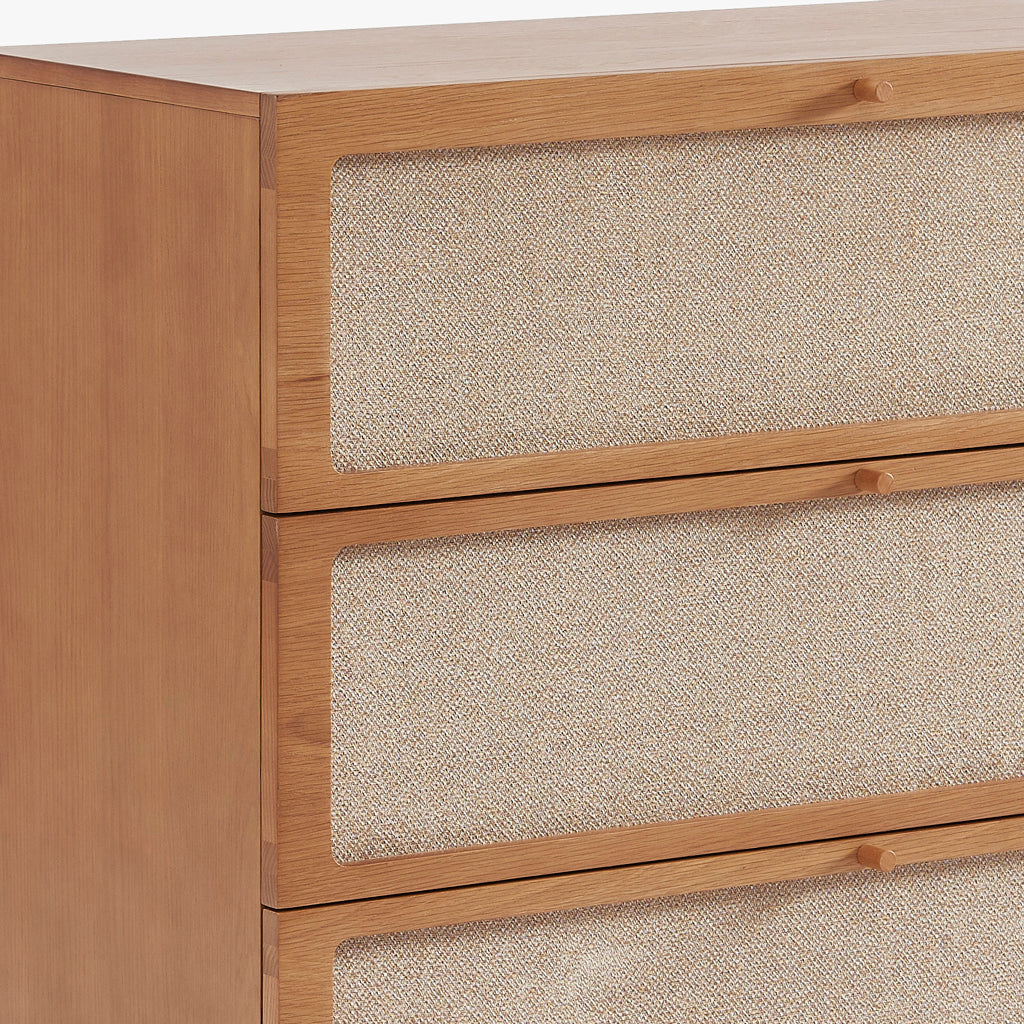 Cómoda de Três Gavetas com Linho BIZERTA