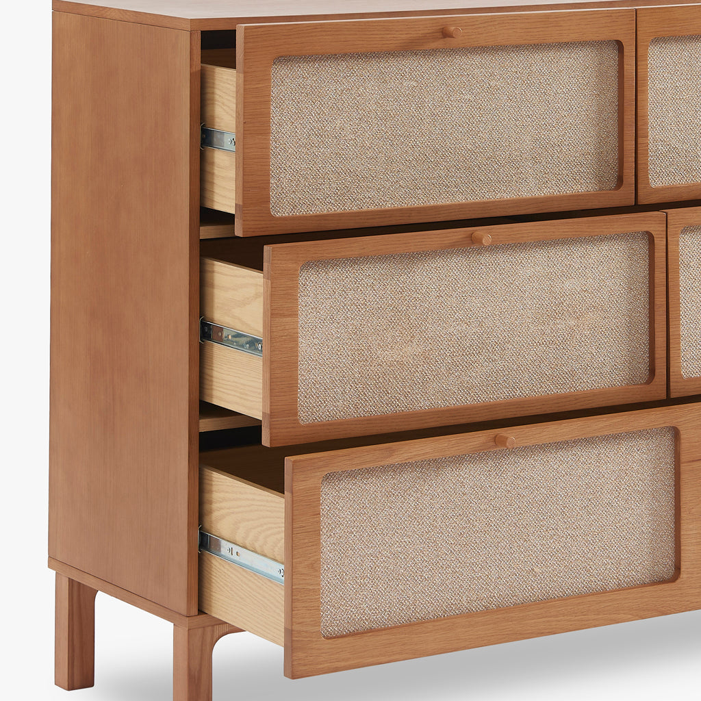 Cómoda de Cinco Gavetas com Linho BIZERTA