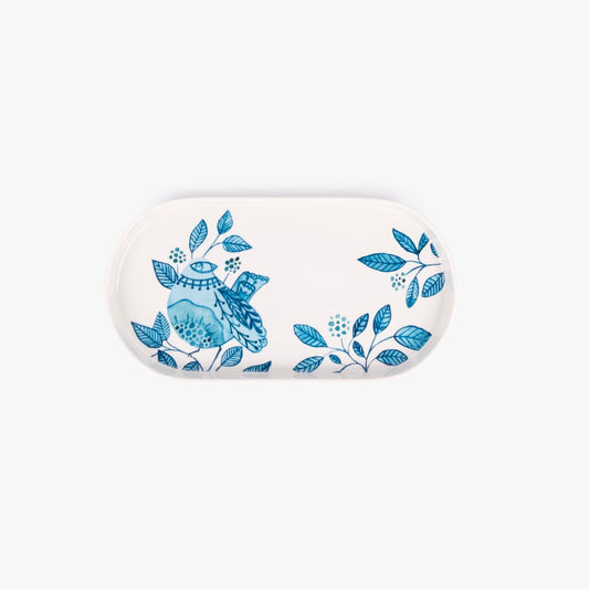 Bandeja oval BLUE BIRD