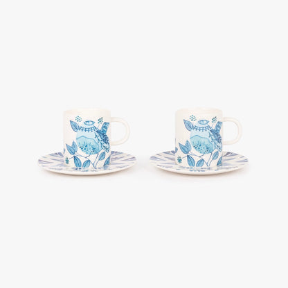 2 chávenas de café BLUE BIRD