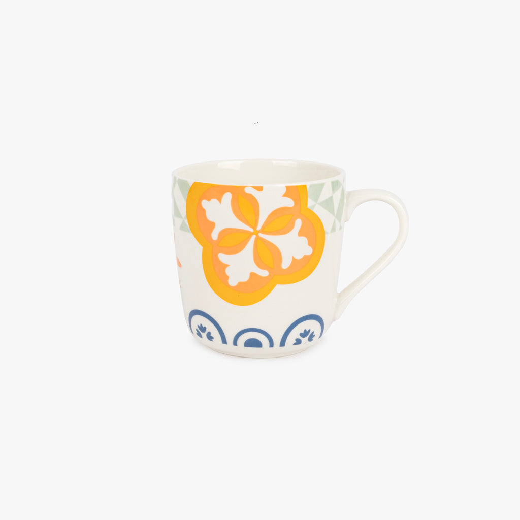 Mug with plate AZULEJO