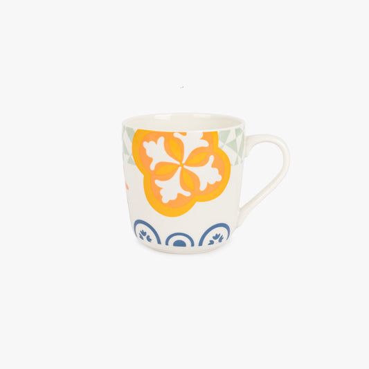 Mug avec assiette AZULEJO