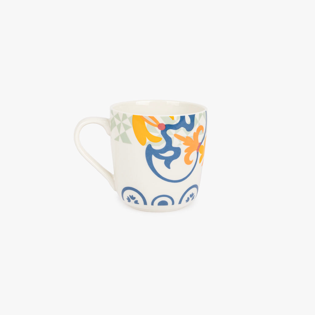 Mug with plate AZULEJO