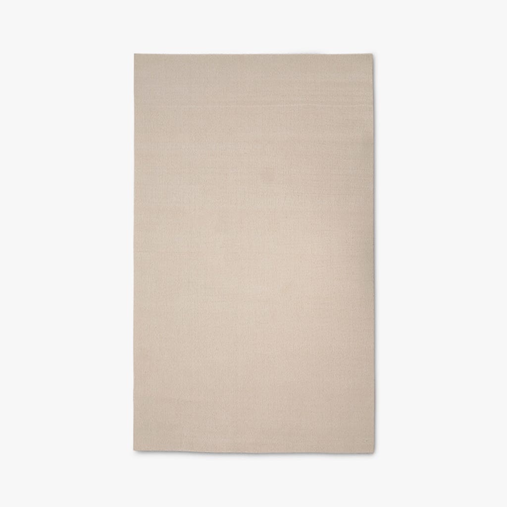Tapete Tufado Lã e Viscose Bege 70x110 MIRA