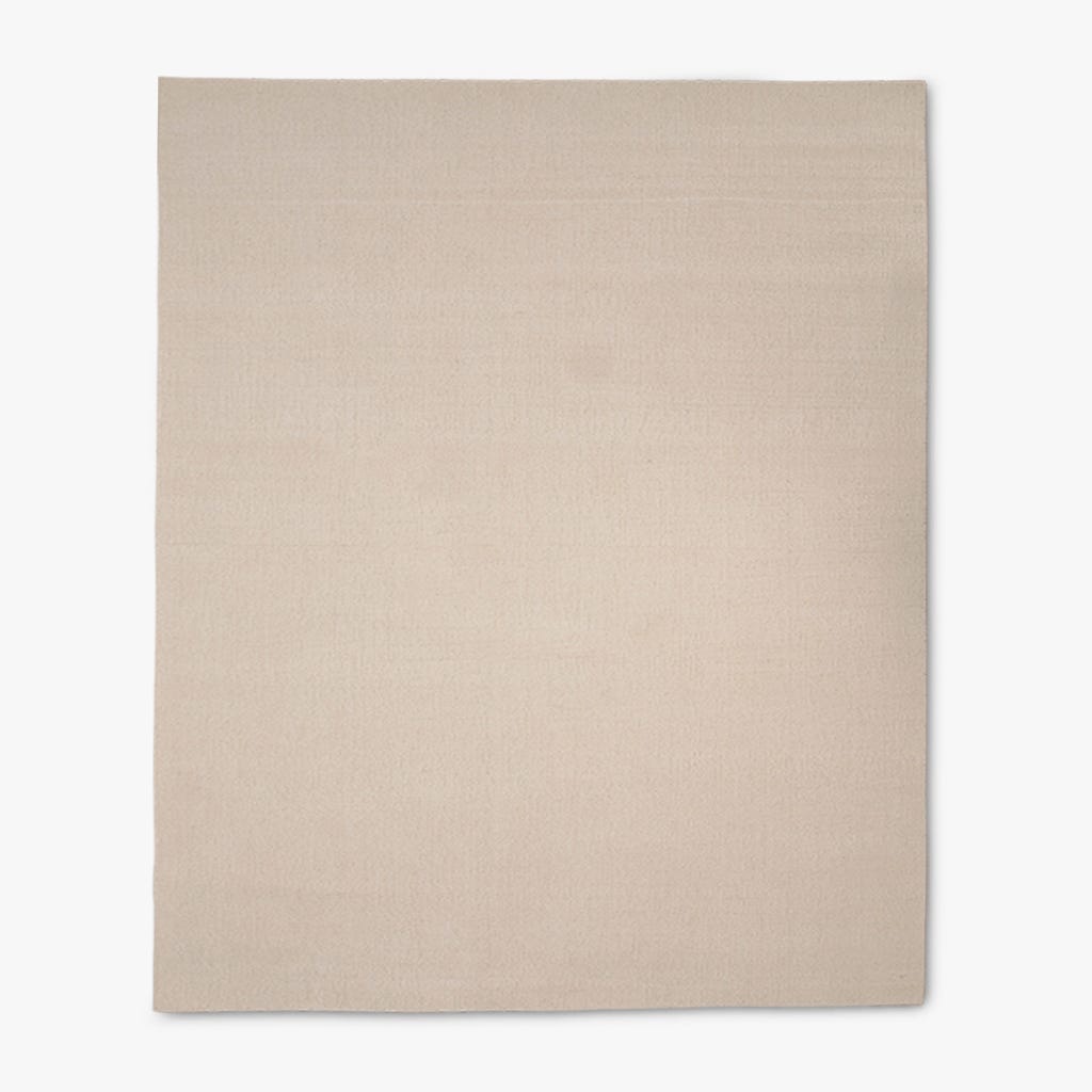 Tapete Tufado Lã e Viscose Bege 140x200 MIRA