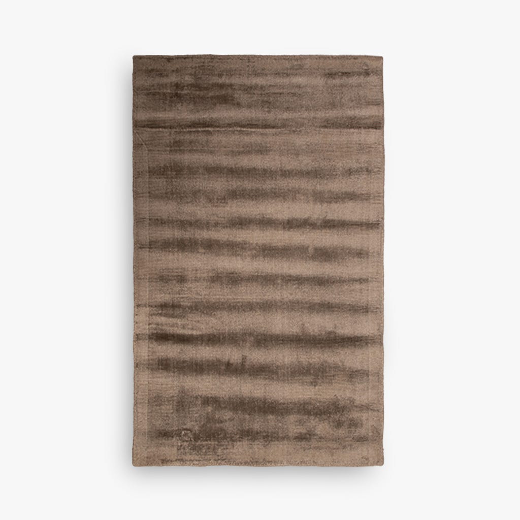 Tapete Tufado Viscose Castanho 70x110 MIRA