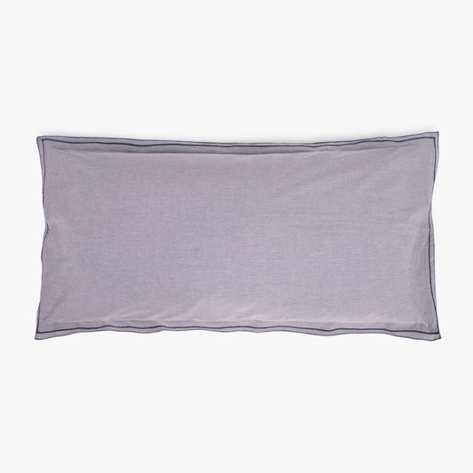 Taie d'oreiller bleu en coton 45x90cm GRÀCIA