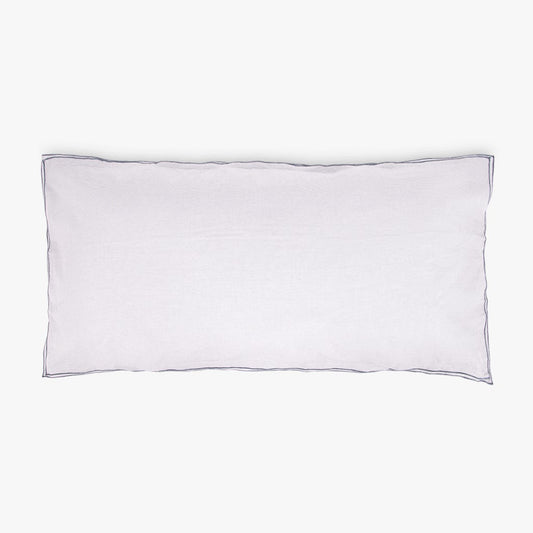Taie d'oreiller rayé bleu en coton 45x90cm GRÀCIA