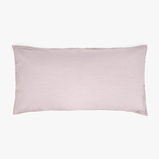 Taie d'oreiller rayé beige en coton 45x90cm GRÀCIA