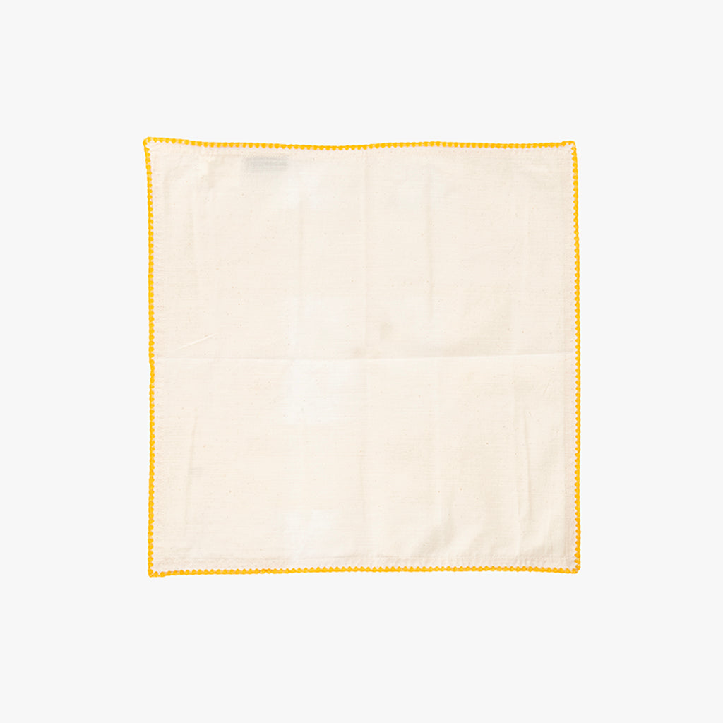 Anel com Guardanapo de Algodão Cogumelo Amarelo PORTOBELLO