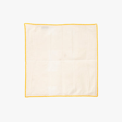 Anel com Guardanapo de Algodão Cogumelo Amarelo PORTOBELLO