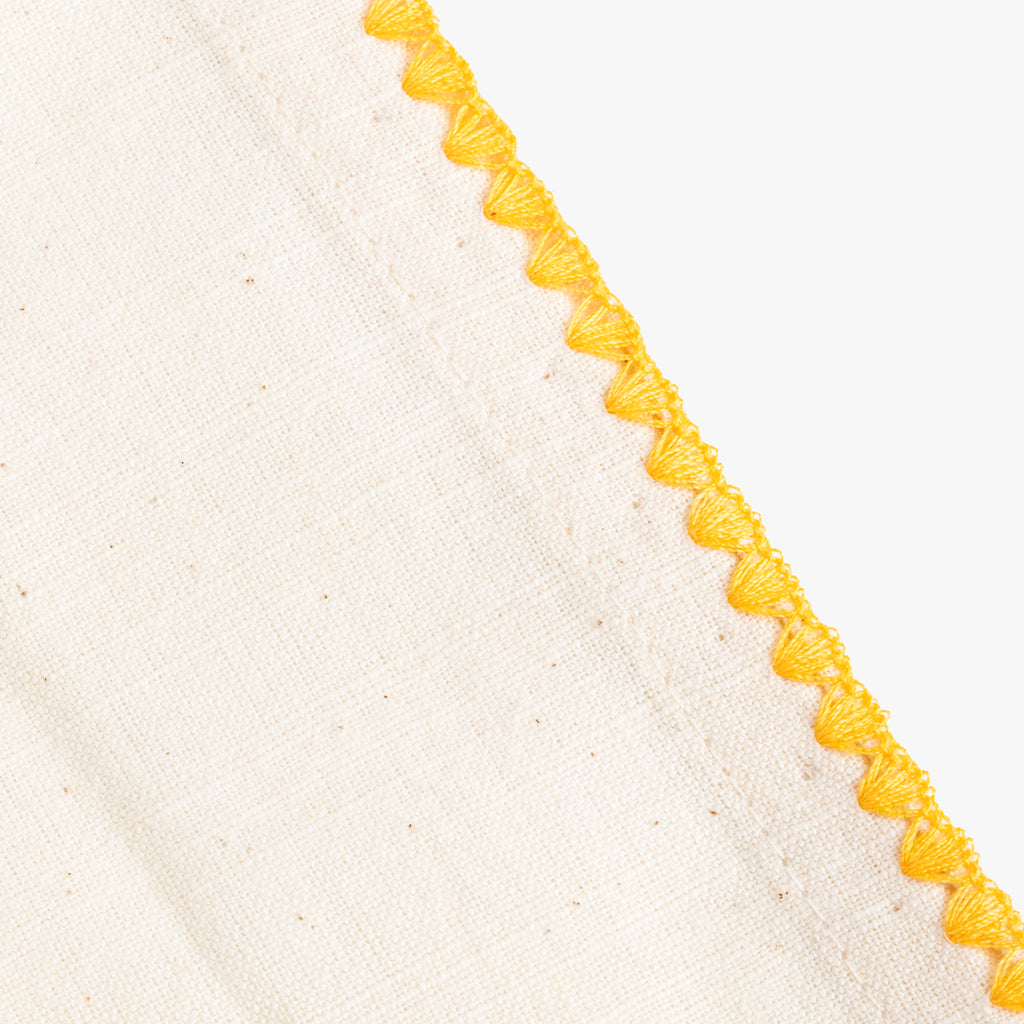 Anel com Guardanapo de Algodão Cogumelo Amarelo PORTOBELLO