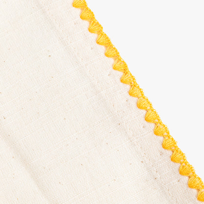 Anel com Guardanapo de Algodão Cogumelo Amarelo PORTOBELLO