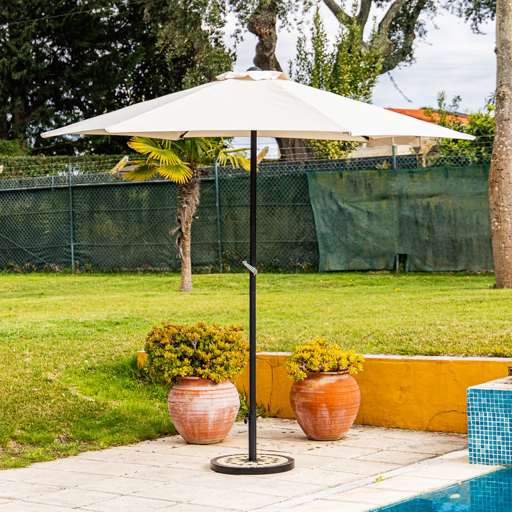 Chapéu de sol branco 270x270cm COMPORTA
