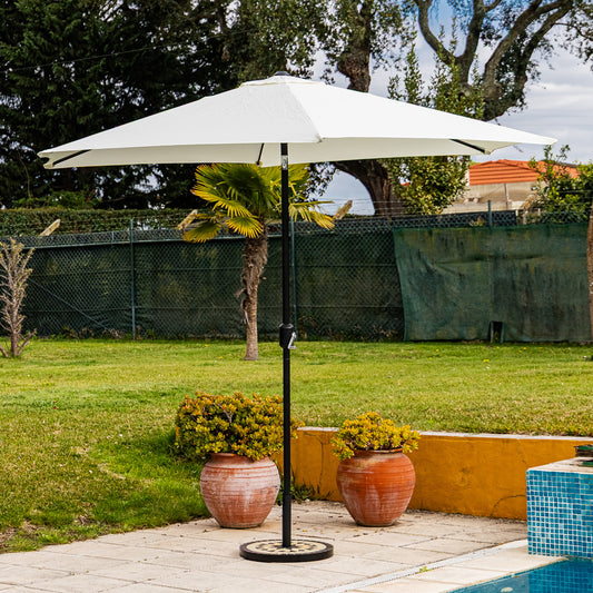 Chapéu de sol branco 300x300cm COMPORTA