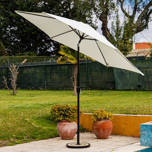 Chapéu de sol branco 300x300cm COMPORTA