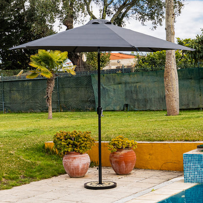 Chapéu de sol cinza 300x300cm COMPORTA