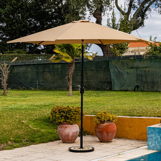 Chapéu de sol bege 300x300cm COMPORTA