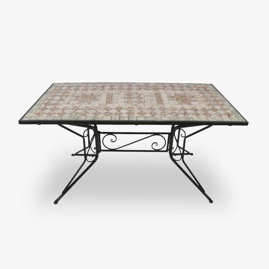 Mesa de Ferro e Mosaico Estrela 140x70x75 COMPORTA