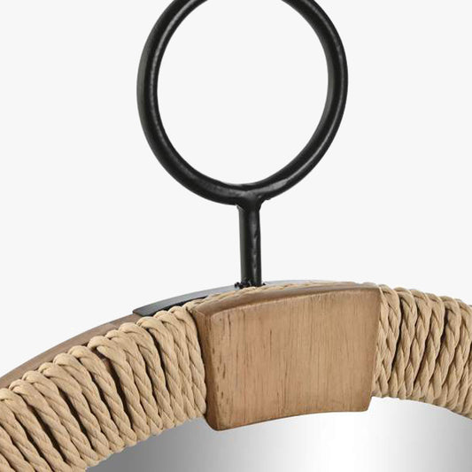 Miroir rond en corde MARITIME