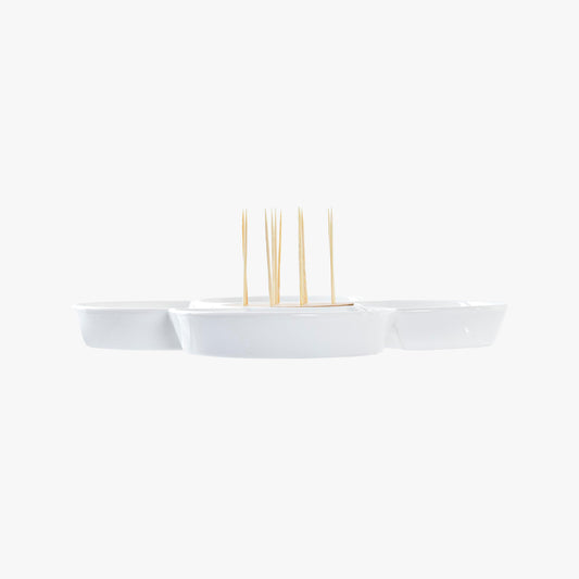 Assiette d'apéritif verte ALPINE