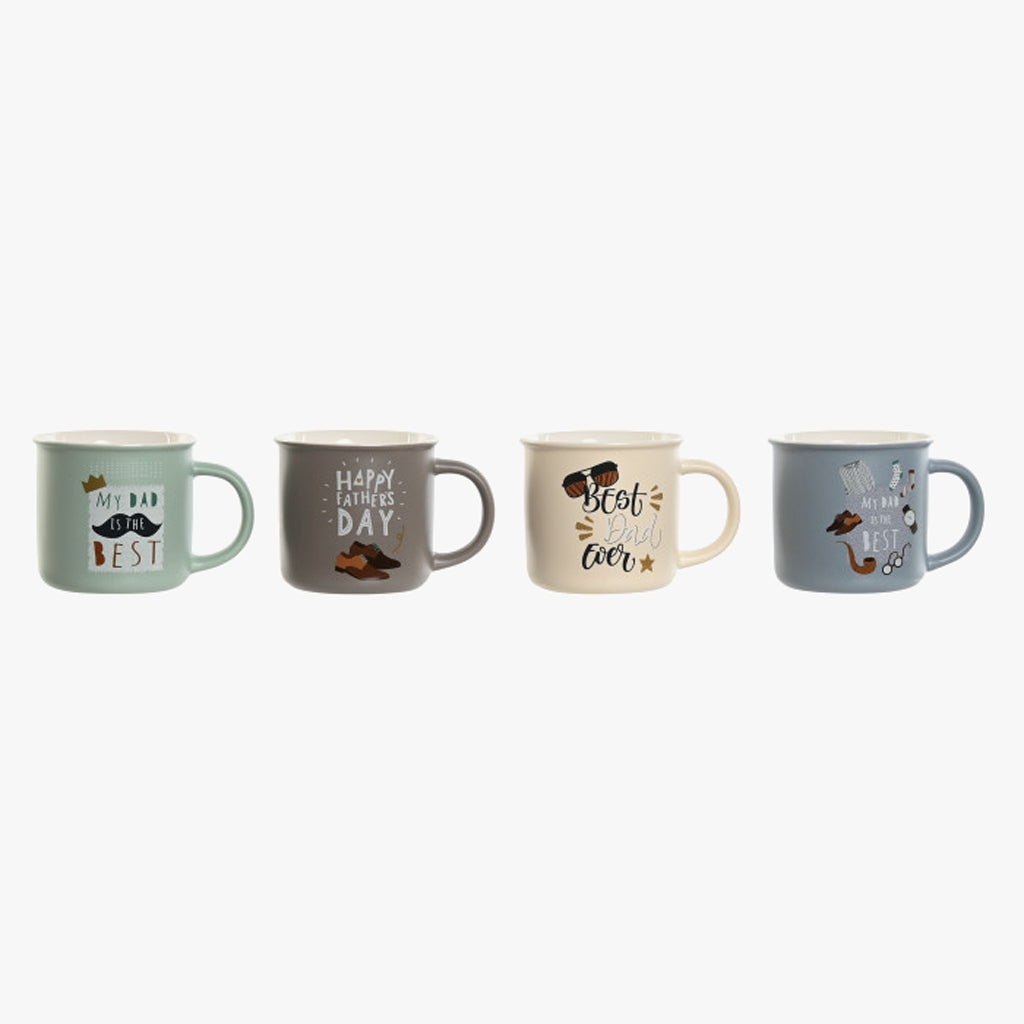 Ensemble de 4 tasses assorties MEILLEUR PAPA
