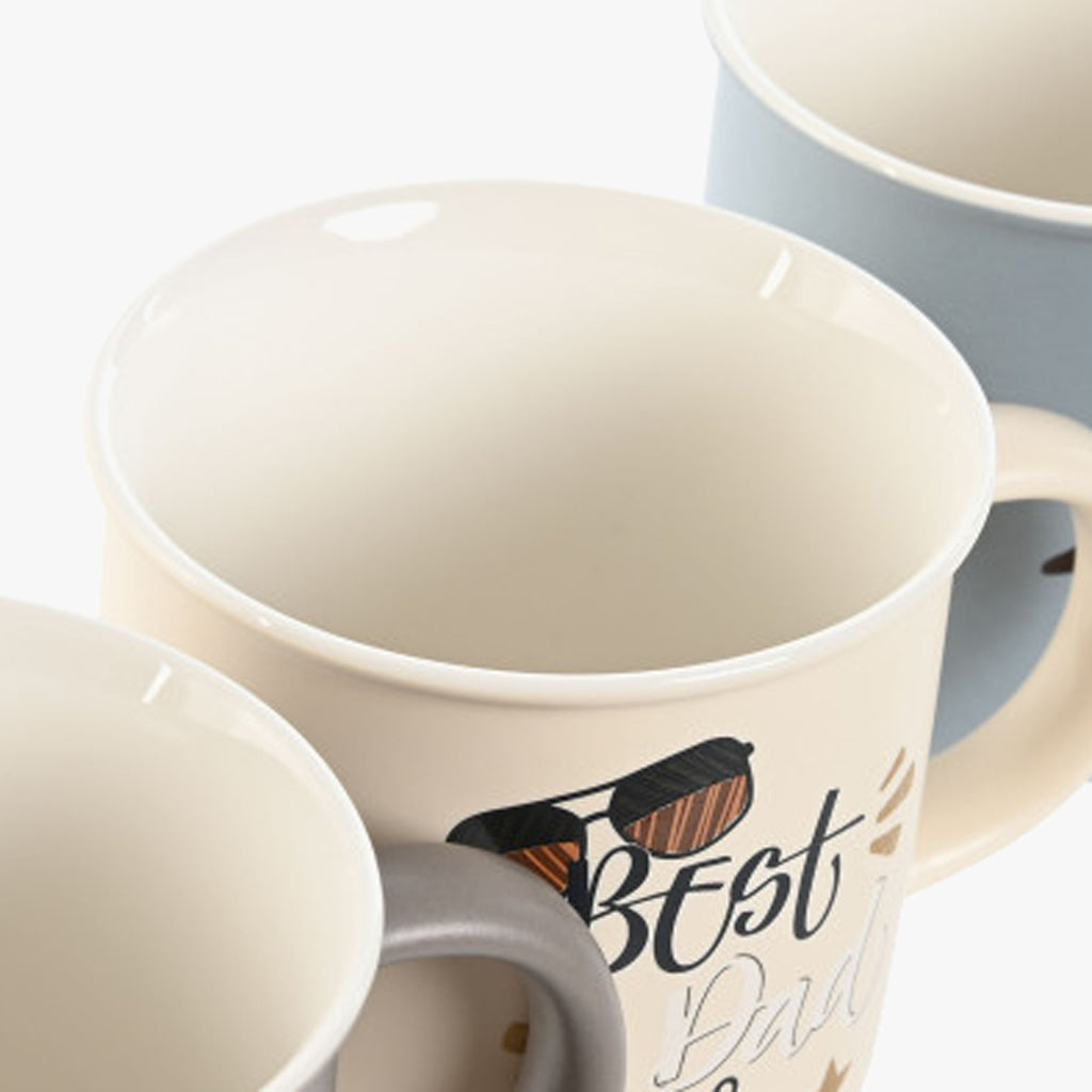 Ensemble de 4 tasses assorties MEILLEUR PAPA