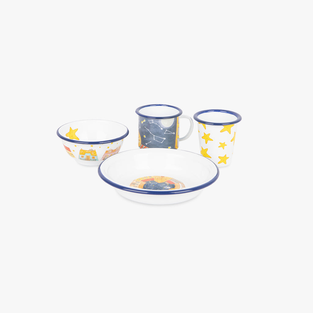Verre étoiles émail D9cm STARS
