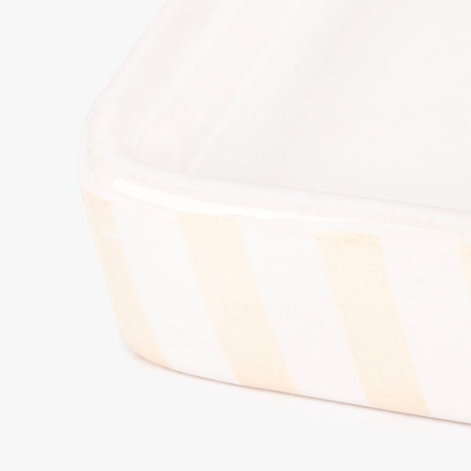 Beige striped tray VICHY