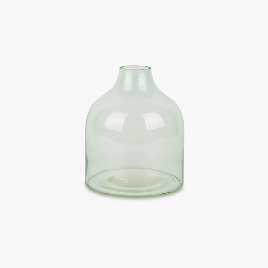 Vase glass blue D17x21cm GLASS