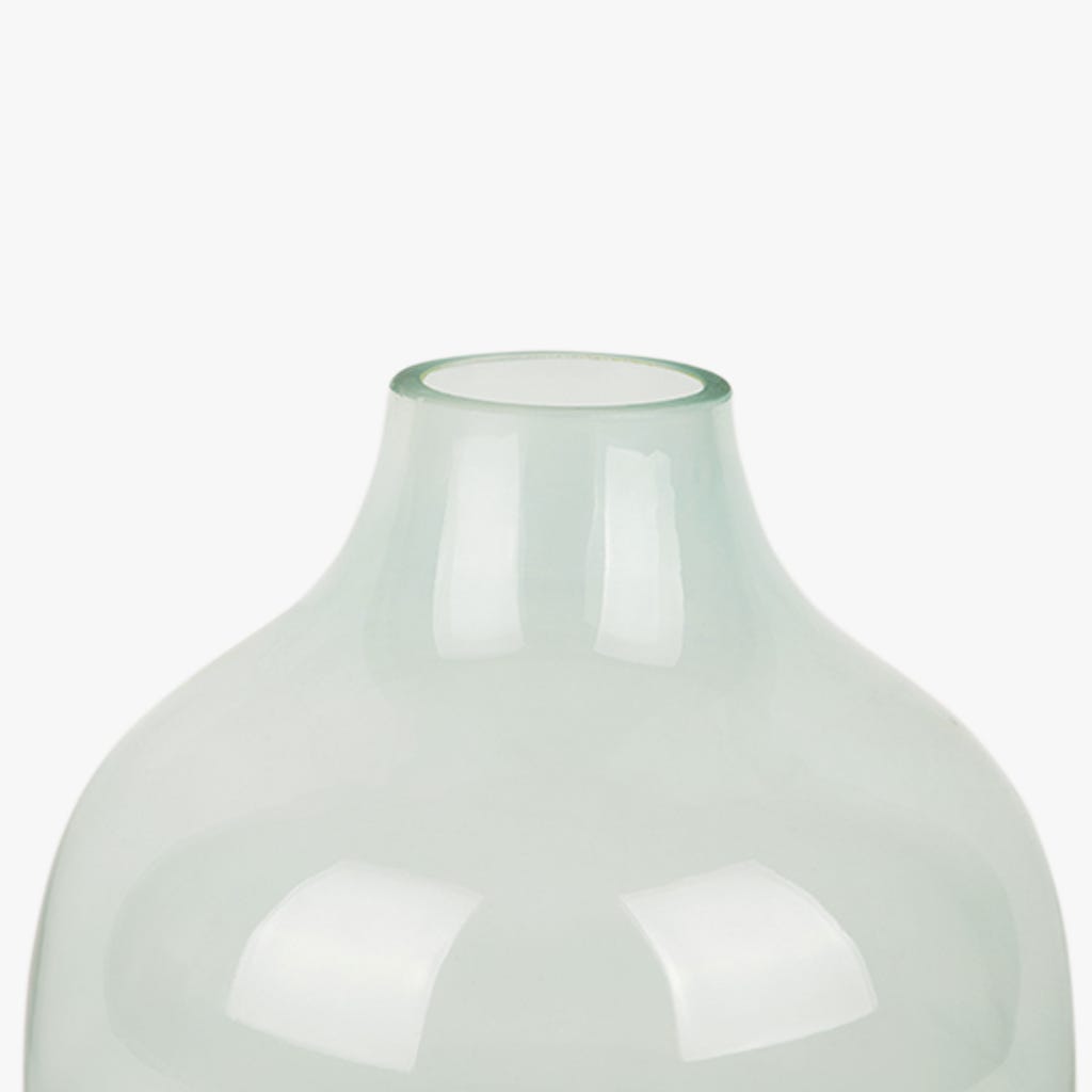 Vase glass blue D17x21cm GLASS