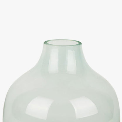 Vase glass blue D17x21cm GLASS