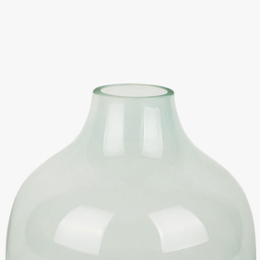 Vase verre bleu D17x21cm GLASS