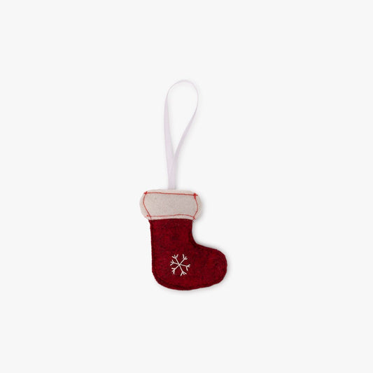 Enfeite de Natal Bota Vermelha 6 cm CRAFT