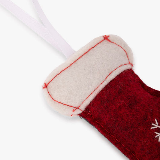 Enfeite de Natal Bota Vermelha 6 cm CRAFT