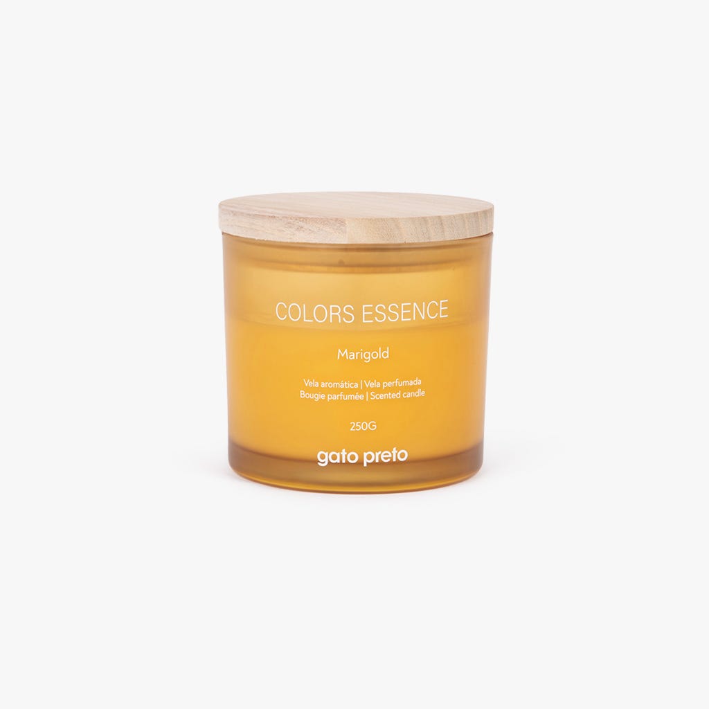 Vela Perfumada em Copo de Vidro Marigold 250g COLORS ESSENCE