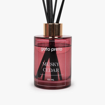 Difusor de Pauzinhos Musky Cedar 100ml HOMAGE