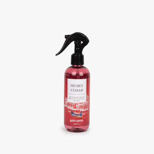 Ambientador em Spray Musky Cedar 240ml HOMAGE