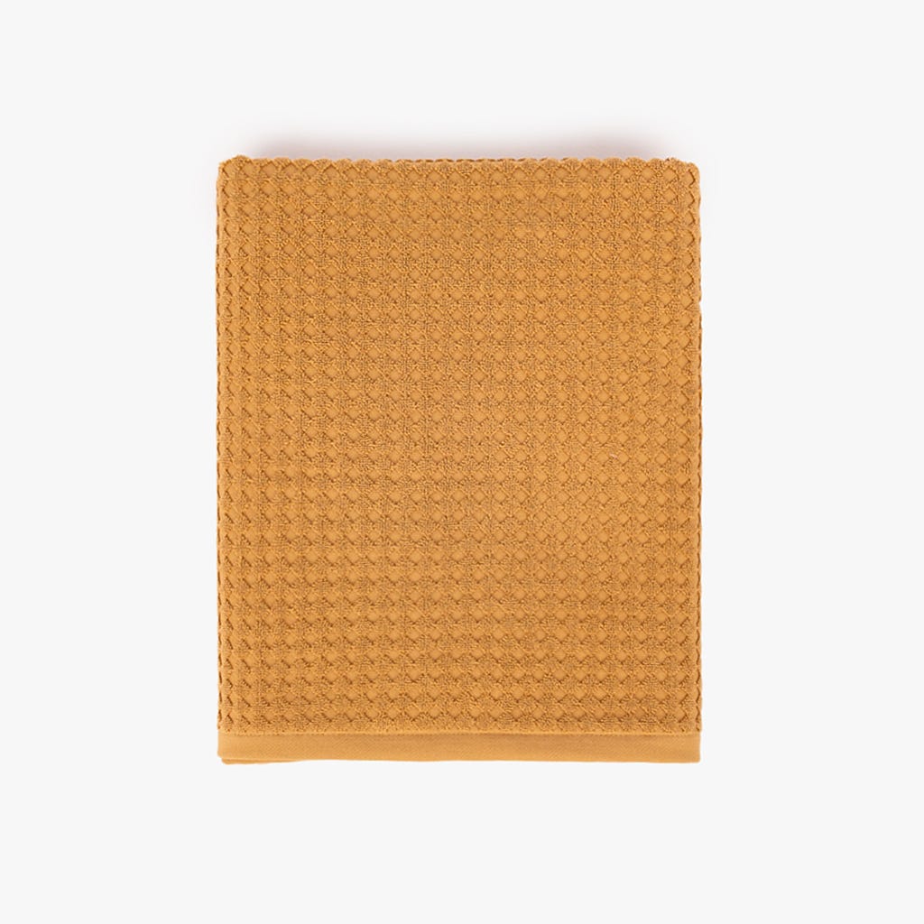 Toalha de Banho de Corpo Algodão Favos Amarelo ESNA