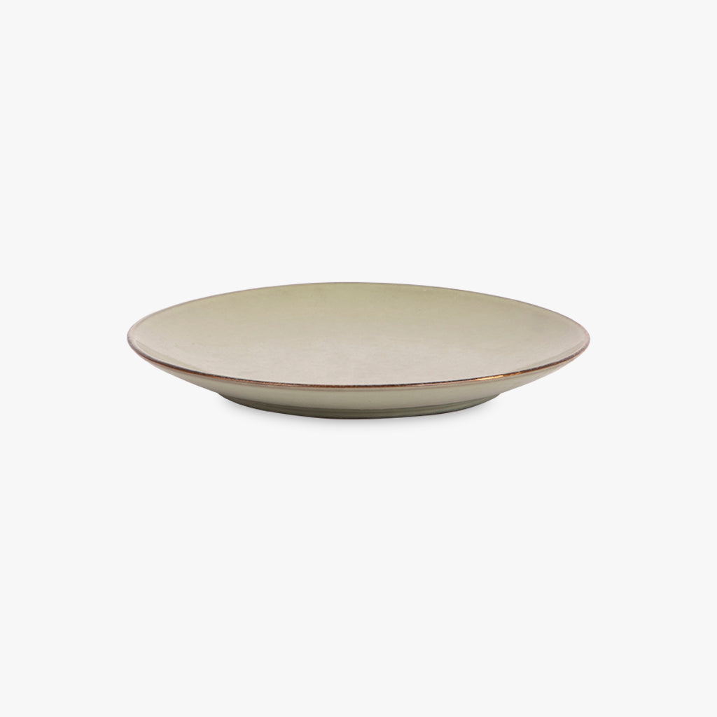 Assiette plate vert 26cm BAIKAL