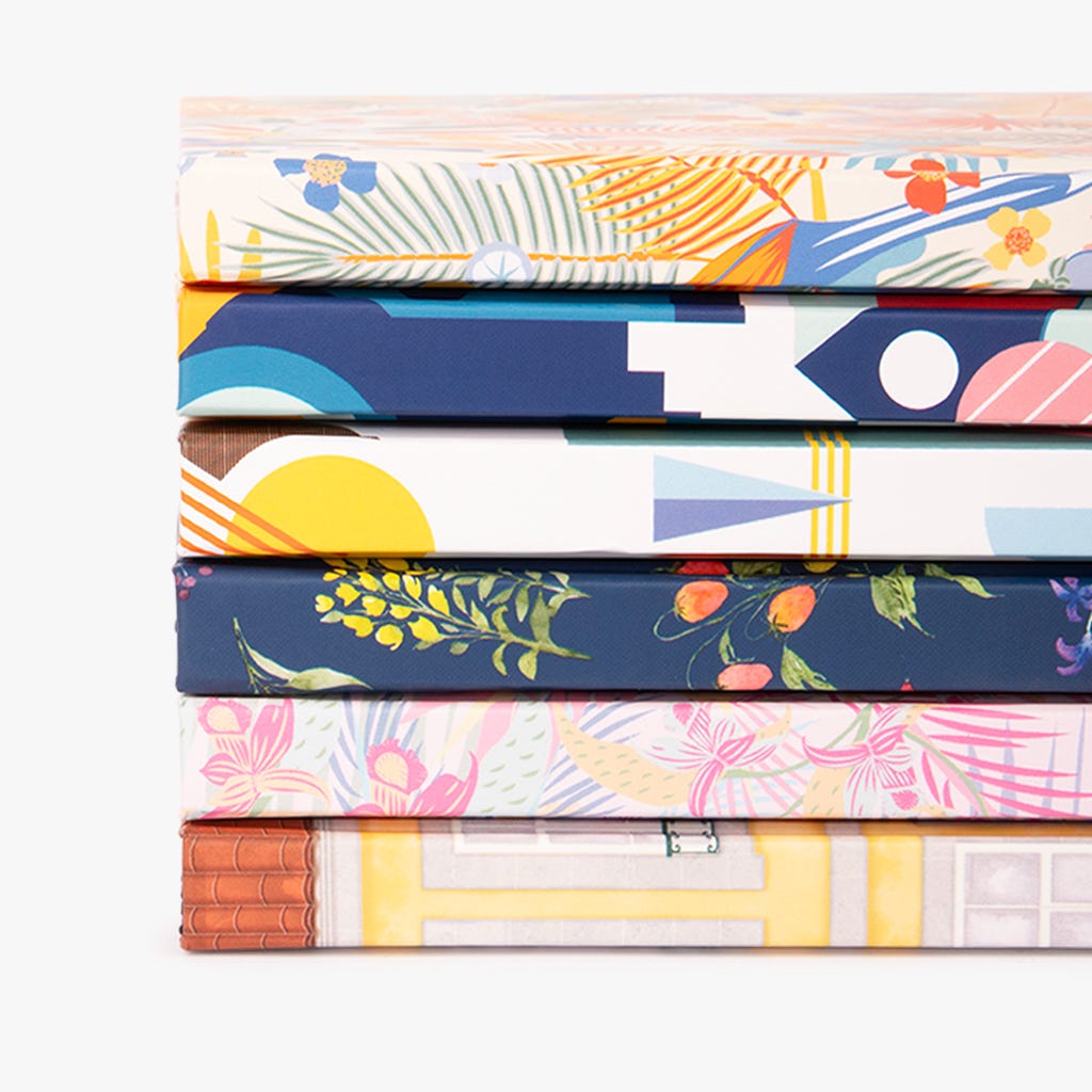 Caderno A5 flores linhas GARDEN MEMORIES