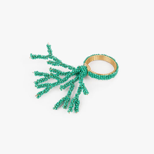 Turquoise seaweed napkin ring MAR