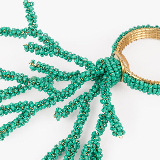 Turquoise seaweed napkin ring MAR
