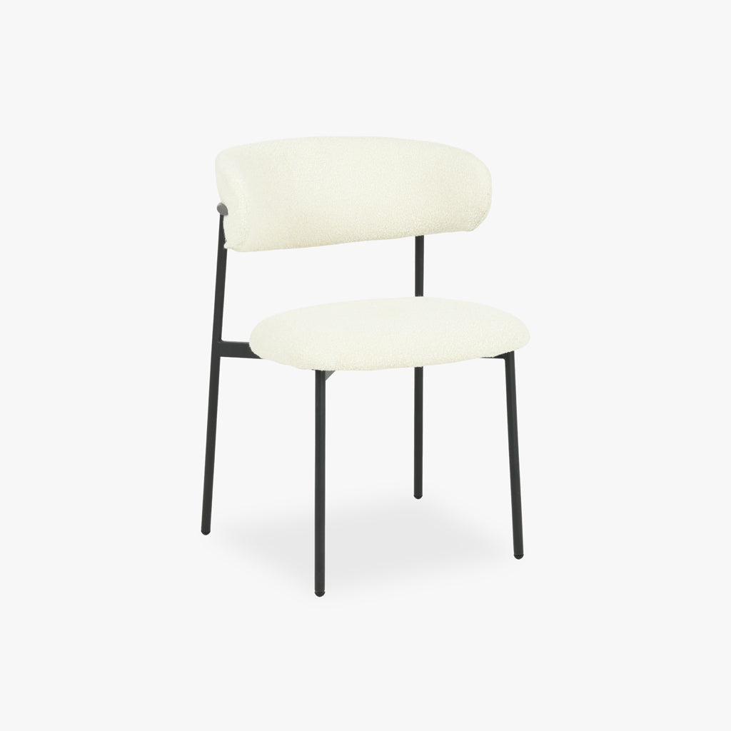Cadeira Branco com Estrutura em Preto VARDE