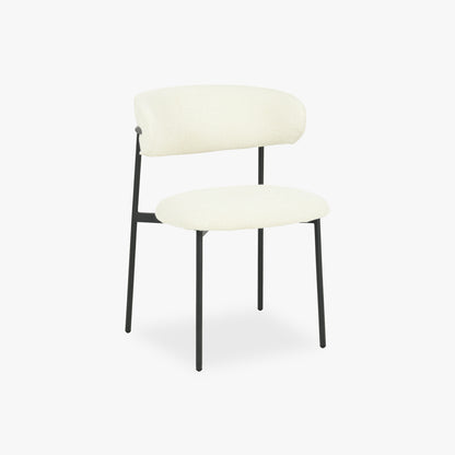 Cadeira Branco com Estrutura em Preto VARDE