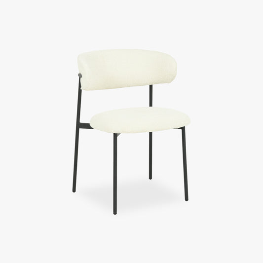 Cadeira Branco com Estrutura em Preto VARDE