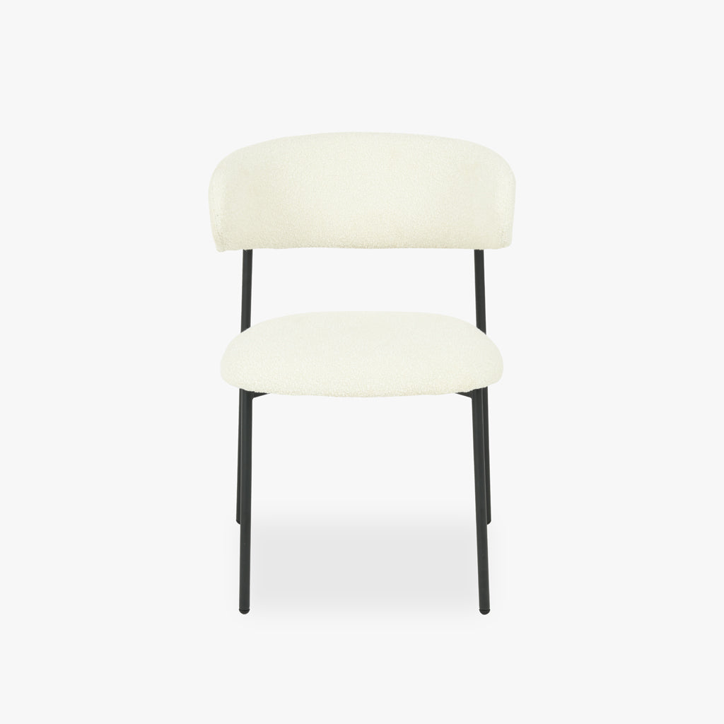 Cadeira Branco com Estrutura em Preto VARDE