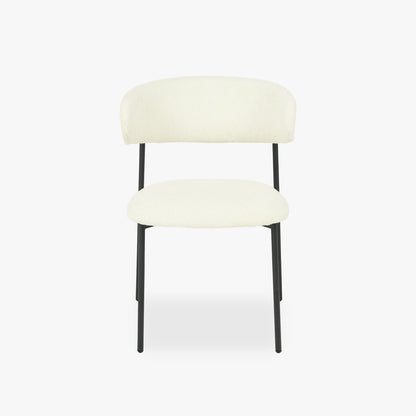 Cadeira Branco com Estrutura em Preto VARDE