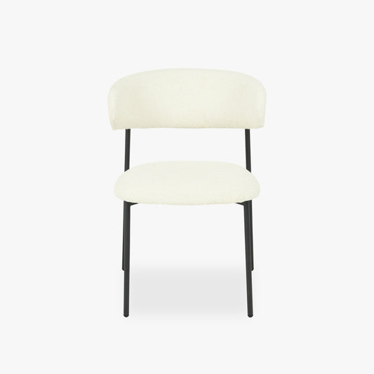 Cadeira Branco com Estrutura em Preto VARDE