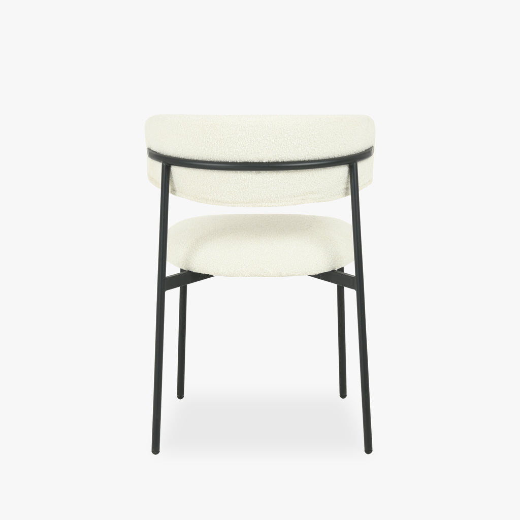 Cadeira Branco com Estrutura em Preto VARDE